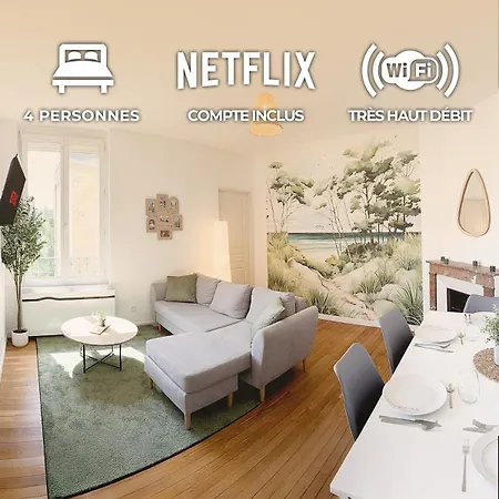 Apartment Summer - Centre-ville Gare - Spacieux - Netflix *